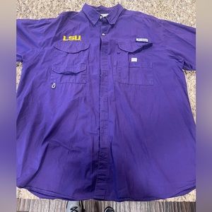Columbia PFG fishing shirt LSU